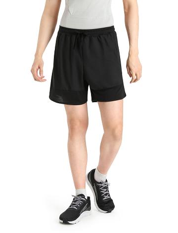 Black Icebreaker ZoneKnit™ Merino Men's Shorts | AU 1110BEXC